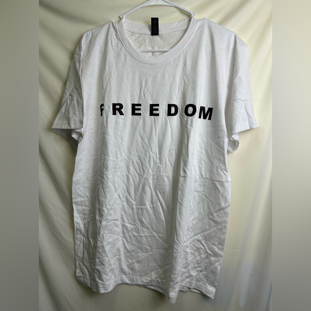 Freedom White Short Sleeve Tee